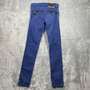 DR DENIM JEANSMAKERS Women Juniors Blue Skinny Jeans Size 26x32 Zip Pockets
